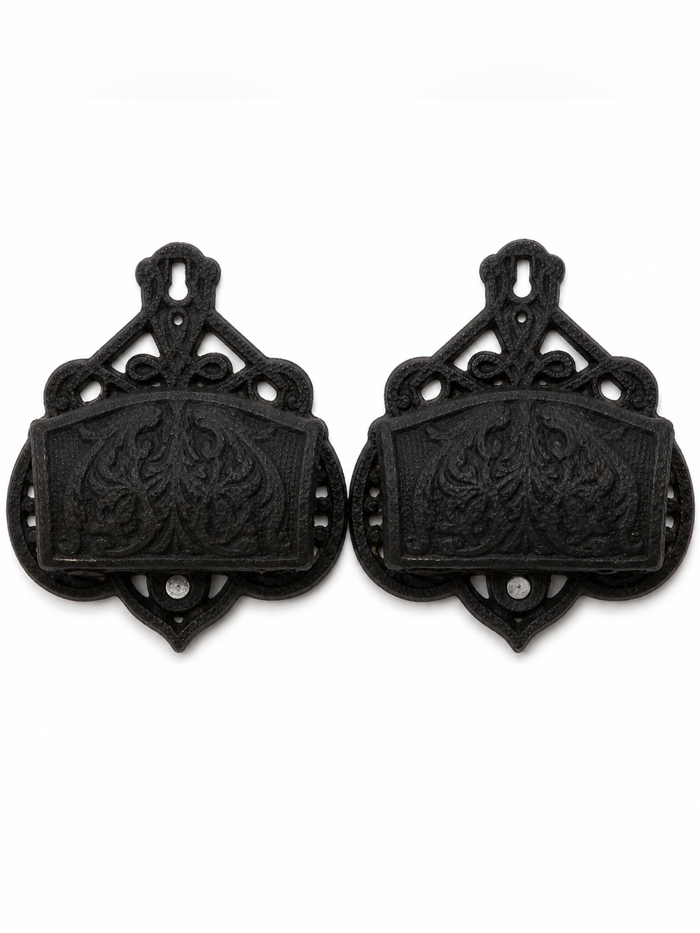 Antique Vintage Cast Iron Wall Pocket | Hobbit Home Apothecary Decor